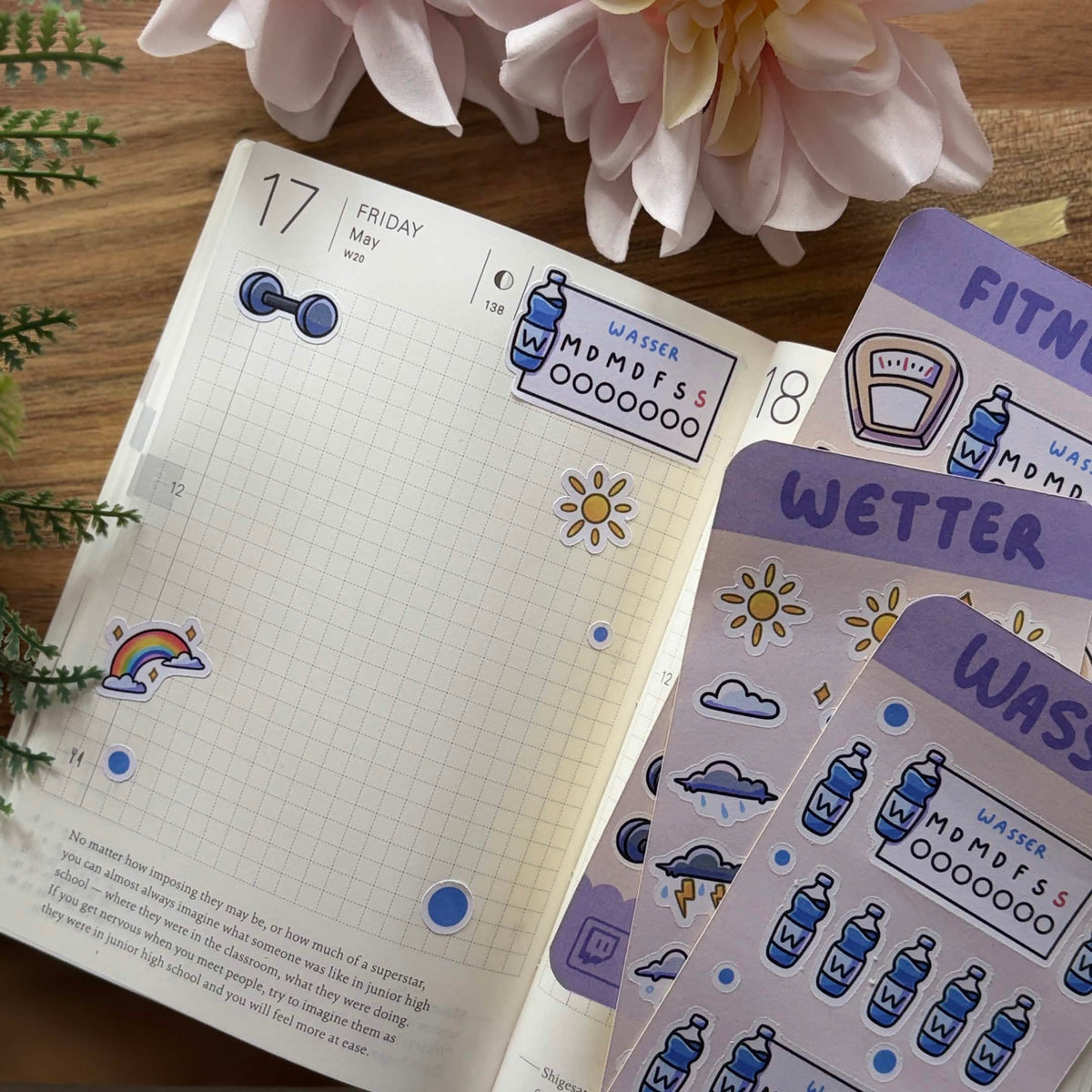 ✨🩷 - Stickerbogen Papier | Haushalt