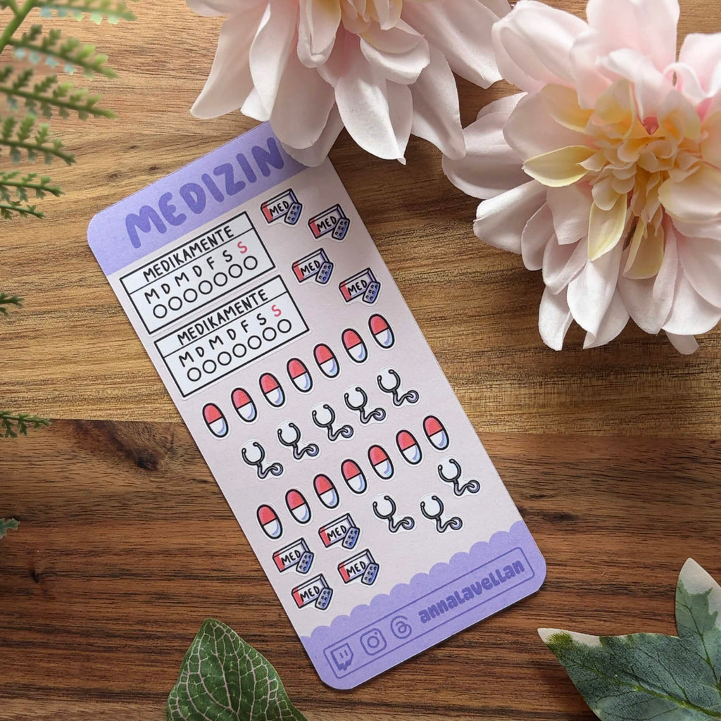 ✨🩷 - Stickerbogen Papier | Medizin