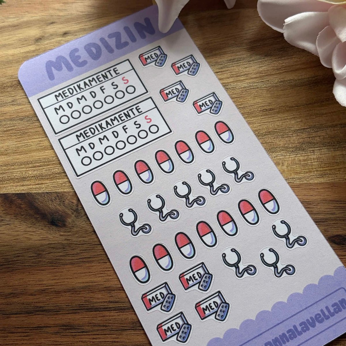 ✨🩷 - Stickerbogen Papier | Medizin