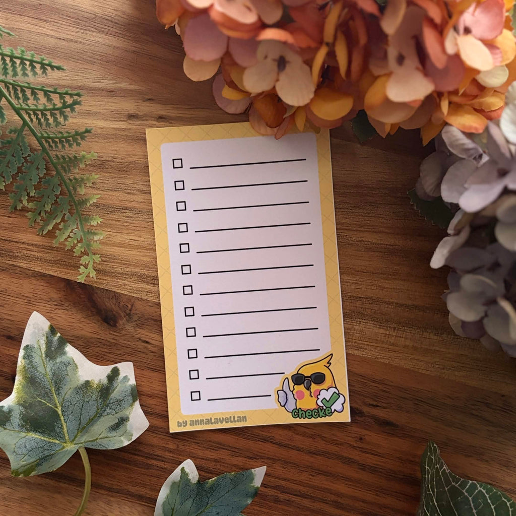 ✍🏻✨ Notizblock Papier Checke-Birb