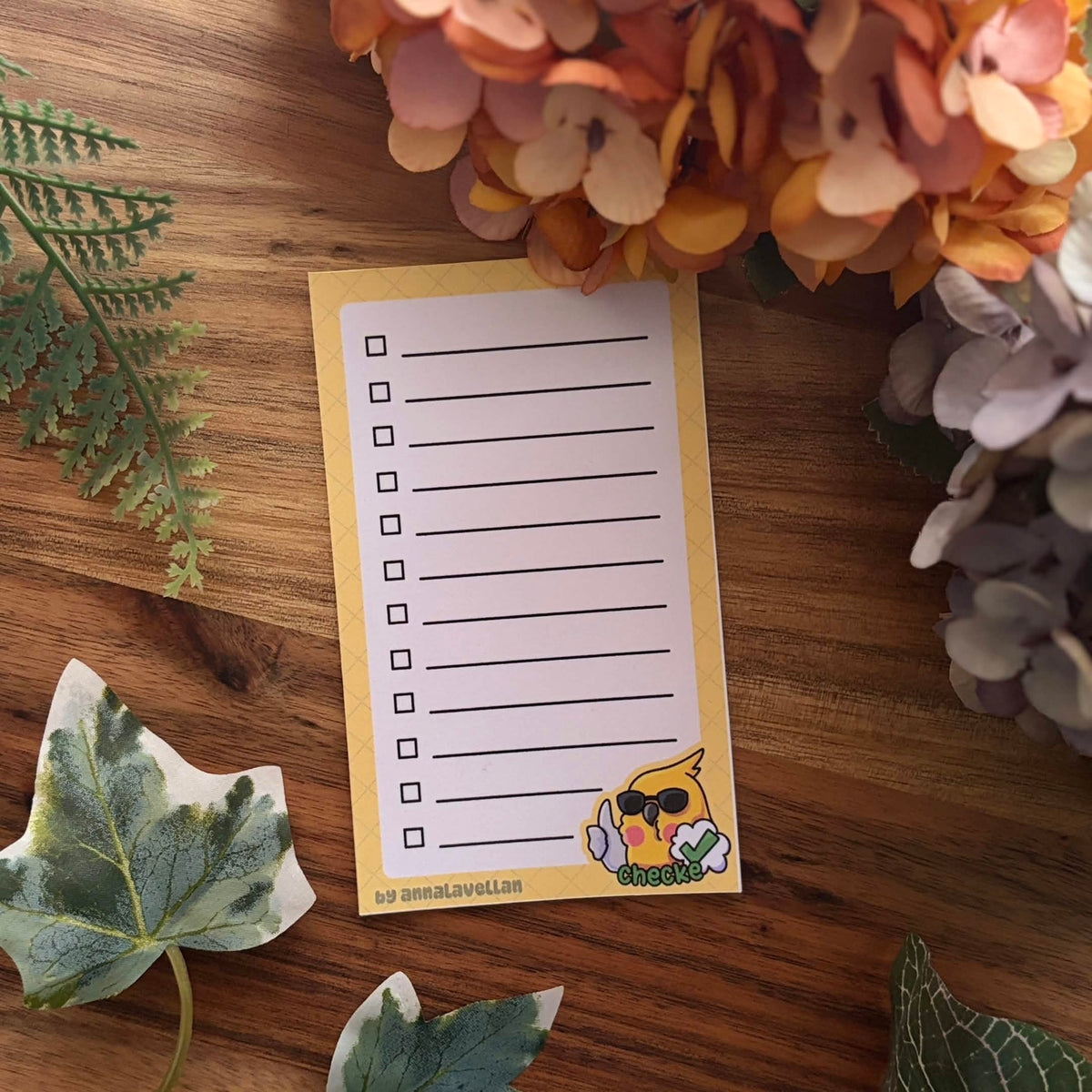 ✍🏻✨ Notizblock Papier Checke-Birb