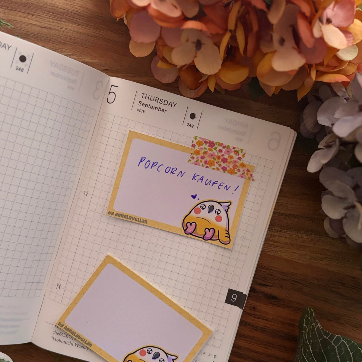 ✍🏻✨ Notizblock Papier Overthinking Birb