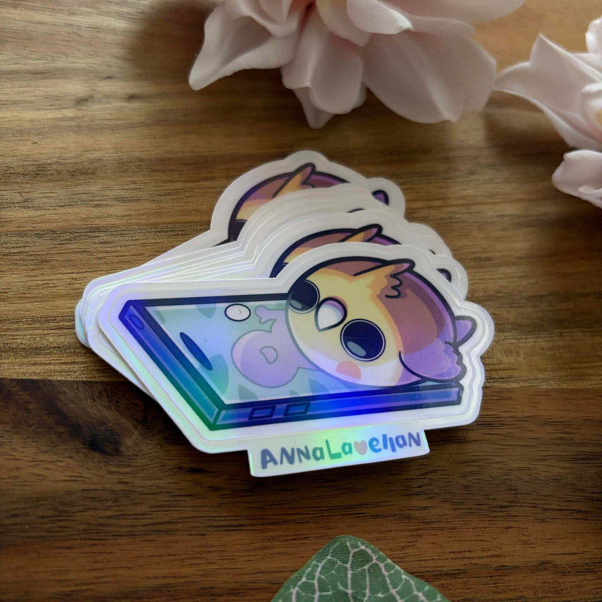 ✨🩷 - Handybirb | Sticker Holografische Folie