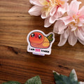 ✨🩷 - Trouble Birb | Sticker matte Folie