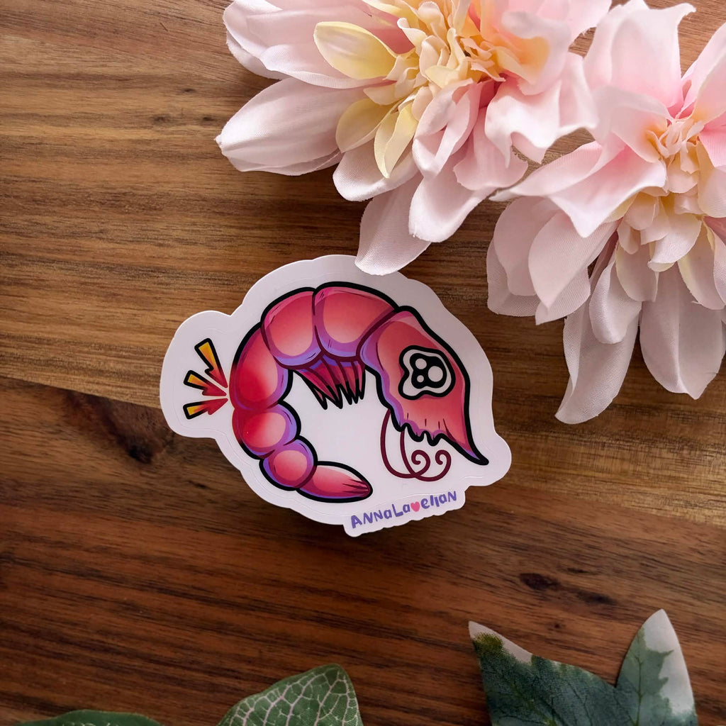 ✨🩷 - Shrimp | Sticker matte Folie