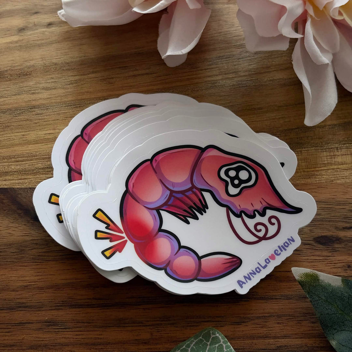 ✨🩷 - Shrimp | Sticker matte Folie